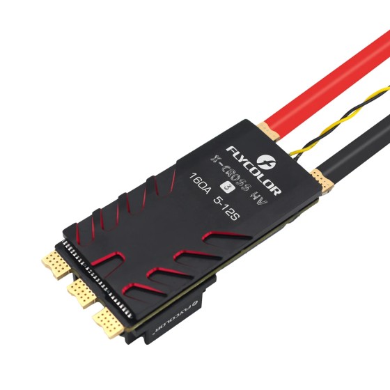 Wholesale FLYCOLOR X-cross HV3 ESC Through Machine Governor ESC BL-32 Bit 5-12S 60A 80A 120A 160A for RC Drone DIY Parts